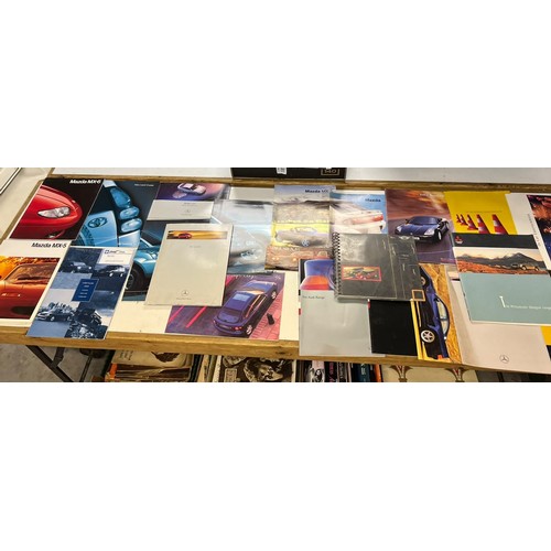 17 - Assorted car brochures and ephemera, including Ford Cars 1982 Model Catalogue (The New Fiesta XR2), ... 