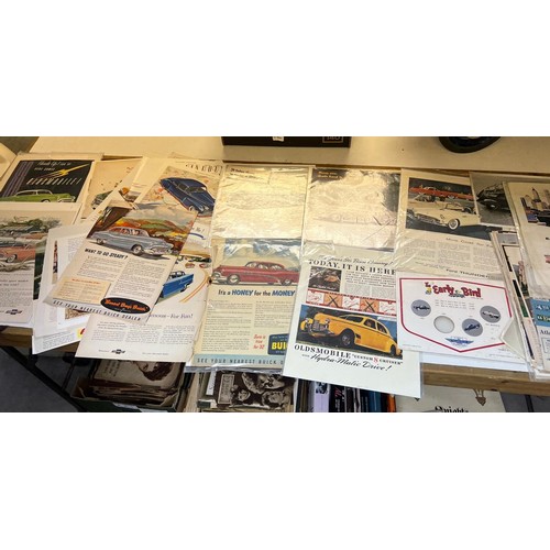 25 - Assorted car brochures, adverts and motoring ephemera, including VW Beetle, MG Series MGA, Riley and... 