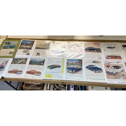 25 - Assorted car brochures, adverts and motoring ephemera, including VW Beetle, MG Series MGA, Riley and... 