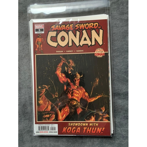 12 - Marvel, Savage Sword Conan  (10 issues in this lot)Marvel, Savage Sword Conan 2019 issues 1, 2, 3, 4... 