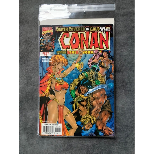 18 - Marvel, Conan The Barbarian Death Covered in Gold (3 issues in this lot)Marvel, Conan The Barbarian ... 