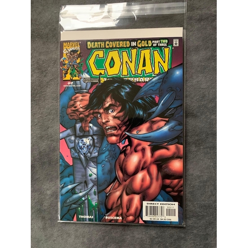 18 - Marvel, Conan The Barbarian Death Covered in Gold (3 issues in this lot)Marvel, Conan The Barbarian ... 