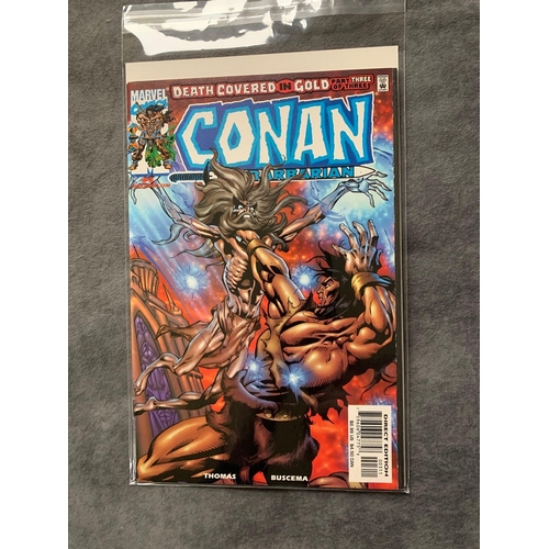 18 - Marvel, Conan The Barbarian Death Covered in Gold (3 issues in this lot)Marvel, Conan The Barbarian ... 