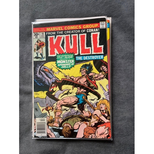 23 - Marvel, Kull (7 issues in this lot)Marvel, Kull 1973 - 1977 issues 10, 16, 18, 19, 22, 23, 24,