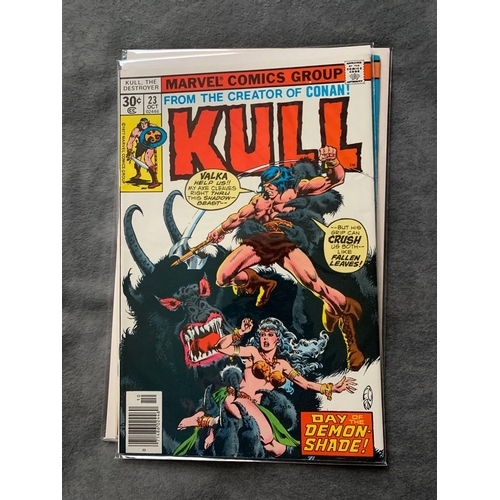 23 - Marvel, Kull (7 issues in this lot)Marvel, Kull 1973 - 1977 issues 10, 16, 18, 19, 22, 23, 24,