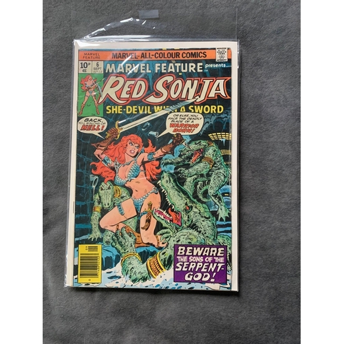 24 - Marvel, Red Sonia She Devil with a Sword (6 issues in this lot)1976-1979 issues 2, 4, 6, 7, 13, 14