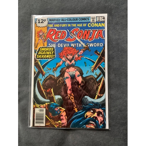 24 - Marvel, Red Sonia She Devil with a Sword (6 issues in this lot)1976-1979 issues 2, 4, 6, 7, 13, 14