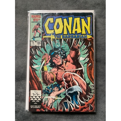 33 - Marvel, Conan The Barbarian (7 issues in this lot) Conan the barbarian issues 182, 186, 187, 188, 18... 