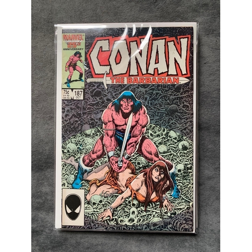 33 - Marvel, Conan The Barbarian (7 issues in this lot) Conan the barbarian issues 182, 186, 187, 188, 18... 