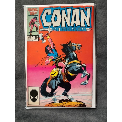 33 - Marvel, Conan The Barbarian (7 issues in this lot) Conan the barbarian issues 182, 186, 187, 188, 18... 