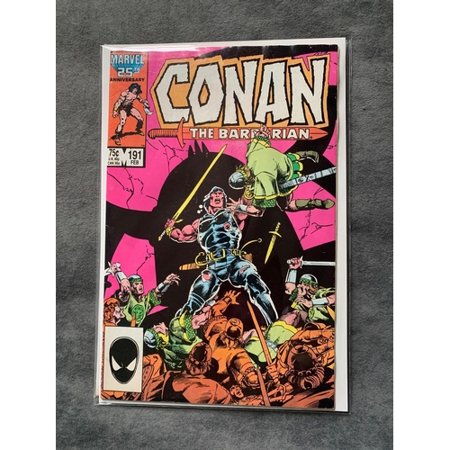 33 - Marvel, Conan The Barbarian (7 issues in this lot) Conan the barbarian issues 182, 186, 187, 188, 18... 