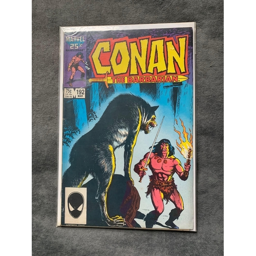 33 - Marvel, Conan The Barbarian (7 issues in this lot) Conan the barbarian issues 182, 186, 187, 188, 18... 