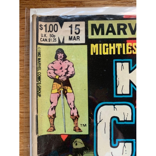 77 - Marvel Comics, King Conan Issue #15 sticker on book as pictured Marvel Comics, King Conan Issue #15 ... 