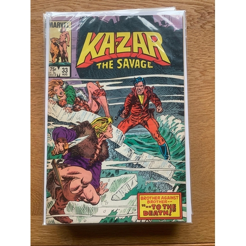 87 - Marvel Comics Group, Kazar The Savage. (11 Issues in this Lot)Marvel Comics Group, Kazar The Savage.... 