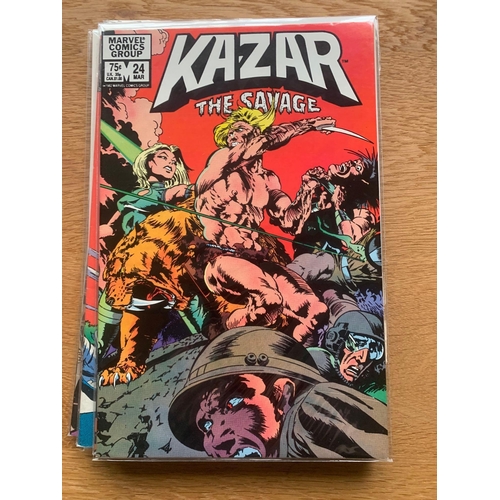 87 - Marvel Comics Group, Kazar The Savage. (11 Issues in this Lot)Marvel Comics Group, Kazar The Savage.... 