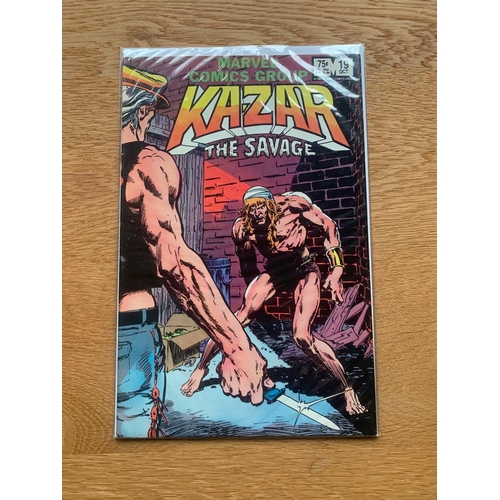 87 - Marvel Comics Group, Kazar The Savage. (11 Issues in this Lot)Marvel Comics Group, Kazar The Savage.... 