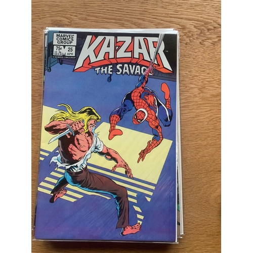 87 - Marvel Comics Group, Kazar The Savage. (11 Issues in this Lot)Marvel Comics Group, Kazar The Savage.... 