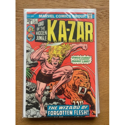 89 - Marvel Comics Group, Kazar The Savage. (12 Issues in this Lot)Marvel Comics Group, Kazar The Savage.... 