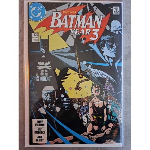 107 - DC Comics. Batman year 3 all 4 of a 4 part series #436 to 439DC Comics. Batman year 3 all 4 of a 4 p... 