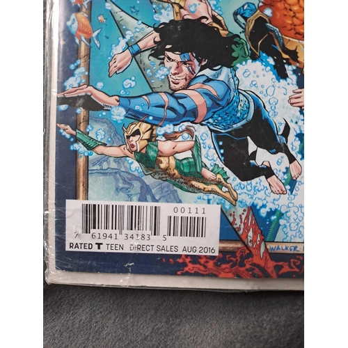 142 - DC Comics Rebirth, Aquaman rebirth #1 (Dan Vbnett Signed Copy) DC Comics Rebirth, Aquaman rebirth #1... 