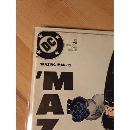 159 - DC Comics, Mazing Man (3 Issues in this Lot)Mazing Man First Issue #1, hilly cow!! what a hit!! Issu... 