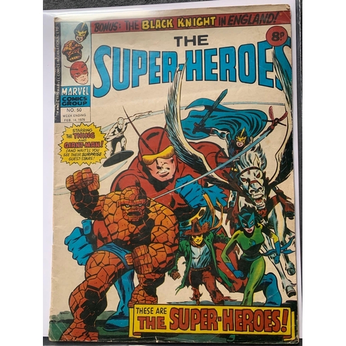 223 - Marvel Comics Group, The Super-Heroes Issue #50 British Issue 1976Marvel Comics Group, The Super-Her... 