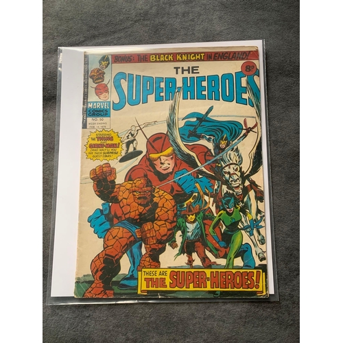 223 - Marvel Comics Group, The Super-Heroes Issue #50 British Issue 1976Marvel Comics Group, The Super-Her... 