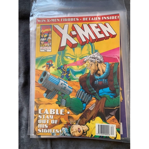 331 - Marvel U.K. X-Men (9 Issues in this lot)Marvel U.K. X-Men 1995 size 2 comic, British Issues #23 #25 ... 