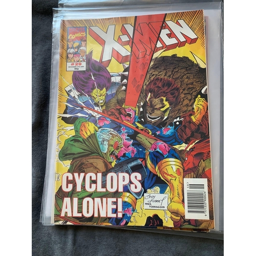 331 - Marvel U.K. X-Men (9 Issues in this lot)Marvel U.K. X-Men 1995 size 2 comic, British Issues #23 #25 ... 