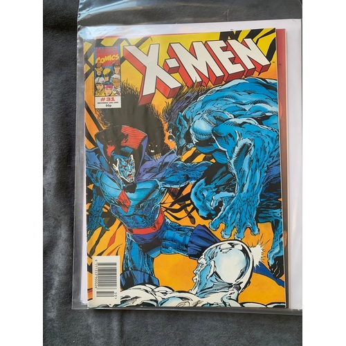 331 - Marvel U.K. X-Men (9 Issues in this lot)Marvel U.K. X-Men 1995 size 2 comic, British Issues #23 #25 ... 