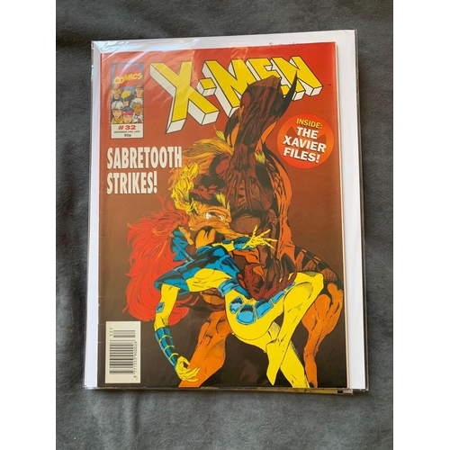 331 - Marvel U.K. X-Men (9 Issues in this lot)Marvel U.K. X-Men 1995 size 2 comic, British Issues #23 #25 ... 