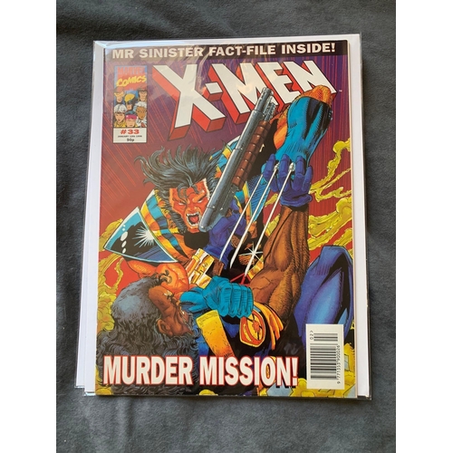 331 - Marvel U.K. X-Men (9 Issues in this lot)Marvel U.K. X-Men 1995 size 2 comic, British Issues #23 #25 ... 