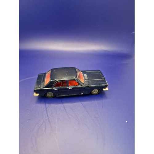 1008 - Dinky Diecast #(Pat No) 891681 Ford Zodiac in navy with red interior Unboxed