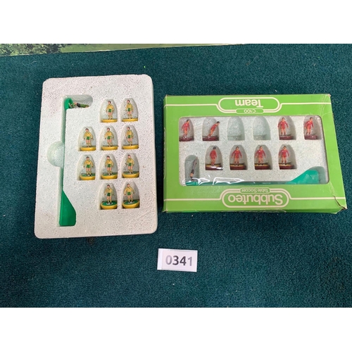 1028 - 2 X Subbuteo Table Soccer Teams C 100  Roma Appears Incomplete And Norwich City 1970s (Ref PA341)2 X... 