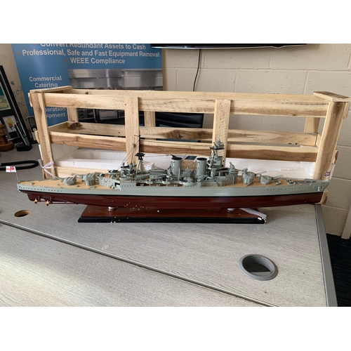 527 - Wooden Model Boat - Admiralty ship HMS Hood This HMS Hood battleship model is handcrafted from hardw... 