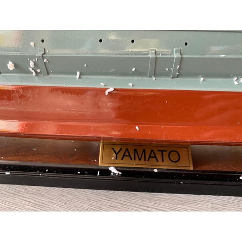 528 - Premier ship Models Ltd - YAMATO YAMATO warship model high quality wooden model - handicrafts from V... 