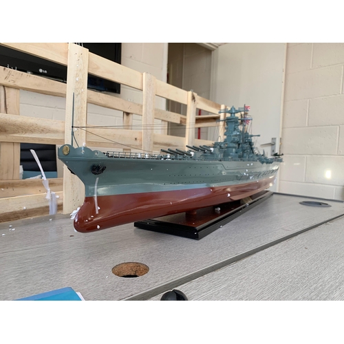 528 - Premier ship Models Ltd - YAMATO YAMATO warship model high quality wooden model - handicrafts from V... 