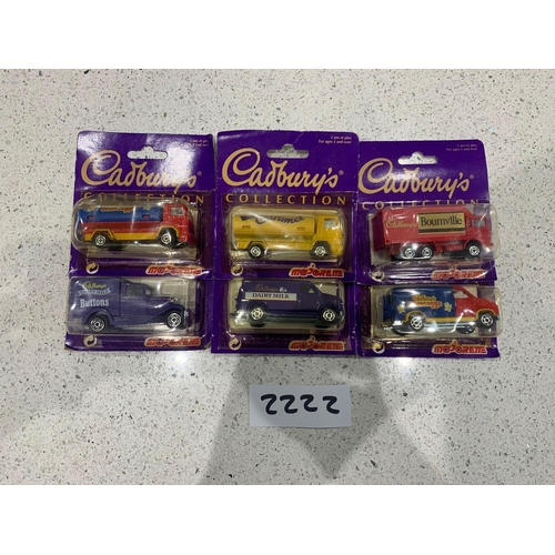 589 - 6 x Majorette Cadburyâs collection cadburys creme egg, tanker, Cadburys caramel tanker, Cadburys B... 