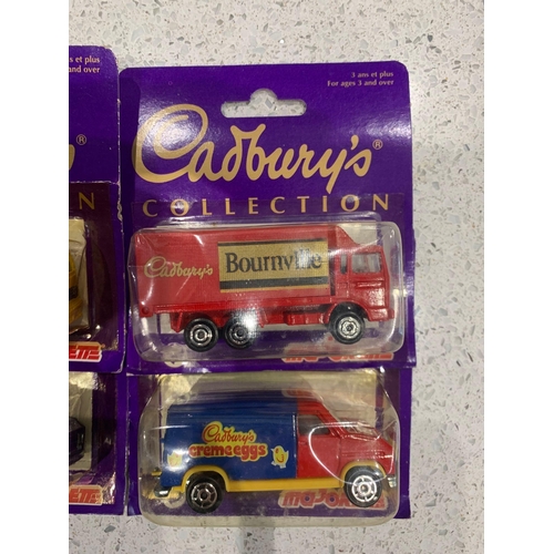 589 - 6 x Majorette Cadburyâs collection cadburys creme egg, tanker, Cadburys caramel tanker, Cadburys B... 