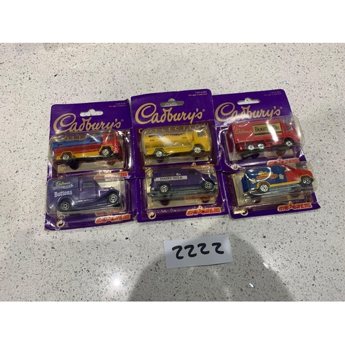 589 - 6 x Majorette Cadburyâs collection cadburys creme egg, tanker, Cadburys caramel tanker, Cadburys B... 