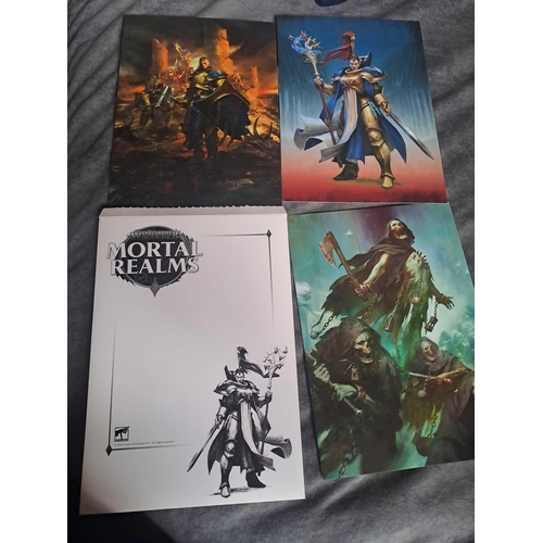 717 - Mortal Realms Warhammer Age of Sigmar limited edition premium prints (unframed)Mortal Realms Warhamm... 