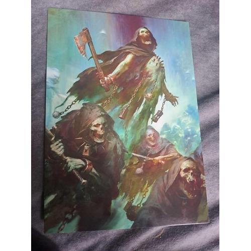 717 - Mortal Realms Warhammer Age of Sigmar limited edition premium prints (unframed)Mortal Realms Warhamm... 