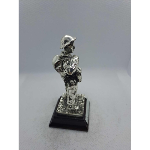 777 - 5 x Royal Hampshire & English Minitures Pewter & Silver Plated Figures, See Description for more inf... 