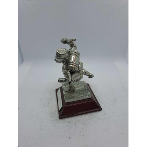 784 - 5 x Royal Hampshire & English Minitures Pewter & Silver Plated Figures, See Description for more inf... 