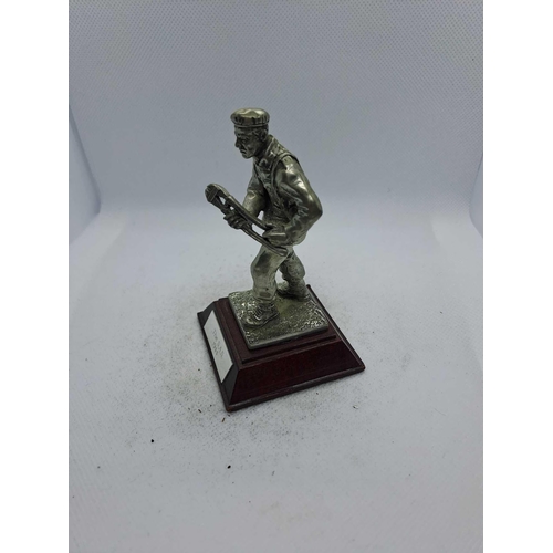 788 - 5 x Royal Hampshire & English Minitures Pewter & Silver Plated Figures, See Description for more inf... 