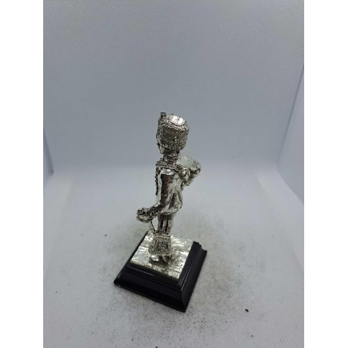 812 - 5 x Royal Hampshire & English Minitures Pewter & Silver Plated Figures, See Description for more inf... 