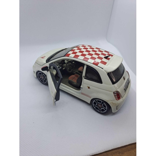 849 - Various Diecast cars as pictured Burago Fiat Abarth Burago Mercedes 190e Burago Cobra 427 Burago Mas... 