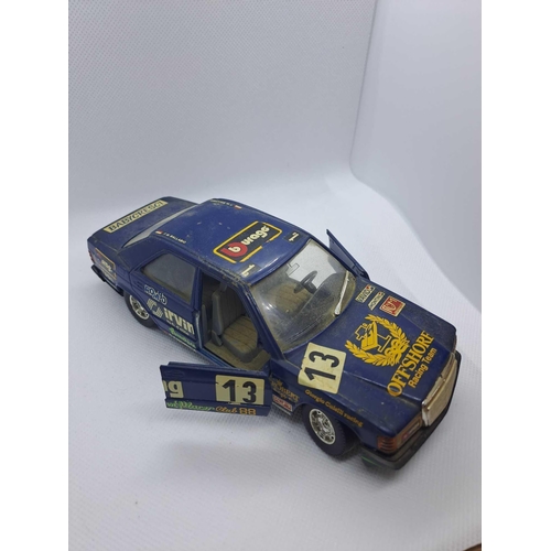 849 - Various Diecast cars as pictured Burago Fiat Abarth Burago Mercedes 190e Burago Cobra 427 Burago Mas... 