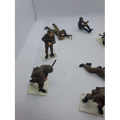 861 - Airfix Models 10x ww2 mixed soldiers Airfix Models 10x ww2 mixed soldiers