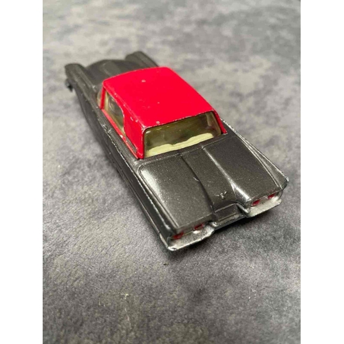 937 - Corgi diecast #214S Ford Thunderbird In Metallic Grey With A Red Roof And Lemon Interior Excellent M... 